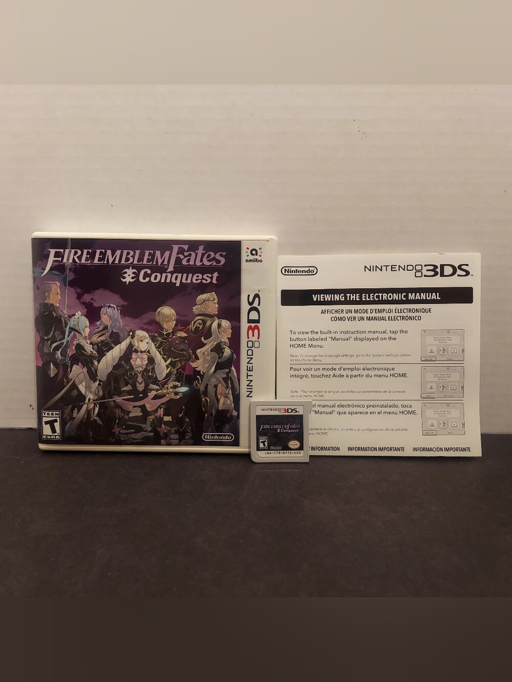 Fire Emblem Fates Conquest for Nintendo 3DS Fire Emblem Fates conquest 3ds cib